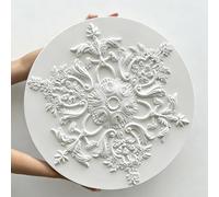 Rosone in stucco, 60 cm, elemento decorativo, decorazione da parete per