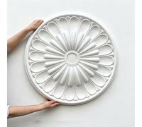 Rosone in stucco, 67 cm, elemento decorativo, decorazione da parete per