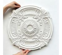 Rosone in stucco, 77 cm, rosetta da soffitto in poliuretano, decorazione da