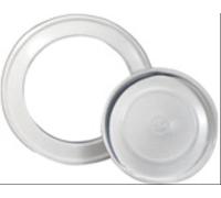 ROSONE LACCATO BIANCO C/COPERCHIO CM.18