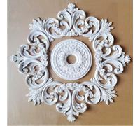 Rosone Lampadario Soffitto Bianco Polistirolo Decorativo