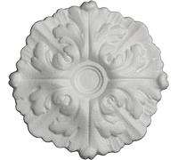Rosone Lampadario Soffitto MASTERBRICO - Rosoni in Polistirolo Decorativi per Soffitto e Pareti, Rosone Elegante per Lampadari, Leggero e Facile da Applicare con Colla Inclusa (22 cm - A010)