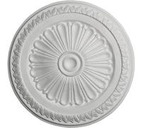 Rosone Lampadario Soffitto MASTERBRICO - Rosoni in Polistirolo Decorativi per Soffitto e Pareti, Rosone Elegante per Lampadari, Leggero e Facile da Applicare con Colla Inclusa (32 cm - A008)