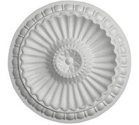 Rosone Lampadario Soffitto MASTERBRICO - Rosoni in Polistirolo Decorativi per Soffitto e Pareti, Rosone Elegante per Lampadari, Leggero e Facile da Applicare con Colla Inclusa (28 cm - A003)