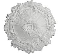 Rosoni Polistirolo Decorativi per Soffitto e Parete, Rosone ideale per Lampadari Piccoli e Grandi - Colla inclusa (A007)