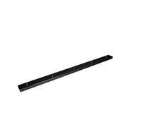 Rosone rettangolare multicavo in metallo 5 fori 120cm nero