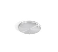 Rosone Multicavo Metallo 3 Fori Cromo Lucido