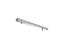 Rosone Rettangolare Multicavo Ferro Cromo 2 Fori Binario