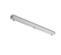 Rosone rettangolare multicavo in ferro laccato bianco con 3 fori