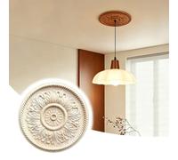 Rosone Soffitto Lampadari e Ventilatori da Soffitto con Rosone in Legno | Rosone Decorativo per Lampadario o Ventilatore da Soffitto, Elegante Copertura per Il Rosone di Fissaggio (stile Moderno)