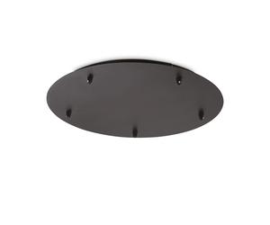 Rosone Standard All In Metallo Nero 5 Luci
