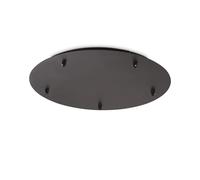 Rosone Standard All In Metallo Nero 5 Luci