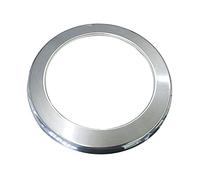 Rosone tondo canna fumaria stufa caldaia pellet acciaio inox D. 180 mm.