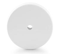 Rosone tondo in metallo 100 mm foro singolo bianco Bianco