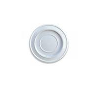 ROSONE VERNICIATO BIANCO PER TUBI STUFA TERMOSIFONE COPRIFORO D. 16 CM 160mm