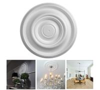 Rosoni in Polistirolo Rosone per Lampadario da Soffitto Decorativo Liscio D.32