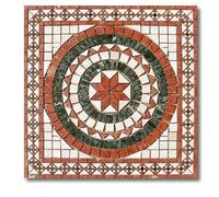 Rosoni rosone mosaico in marmo su rete per interni esterni 100x100 SOFIA