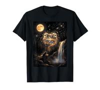 Rospo Che Ulula alla Luna Meme 90s Animal Frog Maglietta