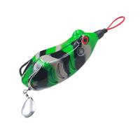 Rospo Galleggiante - Rani Realistici In Silicone,Attrezzatura per Mare Profondo Acqua E Salata Trota Luccio Pesce Gatto Muskie Barca