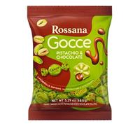 Rossana Gocce Pistachio e Chocolate Caramelle Ripiene al Pistacchio e Cioccolato 150g