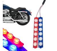 rosse e blu per moto, indicatori di direzione moto a LED Indicatore di