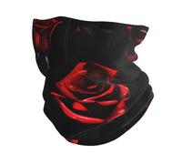 Rosse E Nere Stampa Rose Scaldacollo Ghetta Uomini Donne Maschera Facciale Sciarpa Sport All'aperto Copricapo Protezione