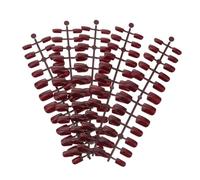 Rosse Punte Unghie Finte per Manicure in Plastica 120 Pezzi | Decorazione Semplice, senza Odore, per Manicure a Casa, Stile Fashion Creativo, Adatte AI Principianti