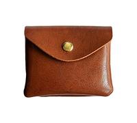 Rossetti Borsa Trucco Donne Ragazza PU Leather Organizer Pouch Doppio Strato Multifunzione Frizione Cambia Moneta Borsa Multiuso Borsa da Donna per Pennello Collana Orecchino Sacchetto, Marrone