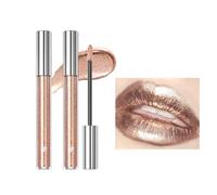 Rossetti Liquidi Lucidalabbra, Rossetto Liquido e Ombretto 2 in 1, Lipsticks Trucco Ombretto Colore a Lunga Durata, Trucco Scintillante Lucido Metallizzato per Labbra e Occhi (5#, 2 Pezzi)