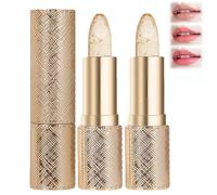 Rossetto a lunga tenuta che cambia colore, rossetto trasparente che cambia colore - Formula idratante a lunga durata con nutrimento profondo per tutti i tipi di pelle (2Pezzo)