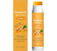 Rossetto alla curcuma, balsamo riparatore naturale per labbra scure, idratante profondo e nutriente, aumenta l'elasticità, lucentezza lucida, per labbra secche, screpolate e opache (1 Pcs)