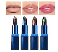 Rossetto Cambia Colore - 4X Effetto Trucco Labbra,Idratante Leggero Nutriente a Lunga Durata per Trucco Naturale Quotidiano