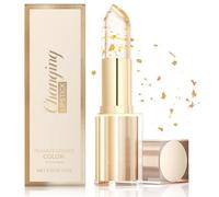 Rossetto Cambia Colore in Lamina d'oro, Balsamo Labbra Idratante Nutriente a Lunga Durata, Magic Temperatura Colore Change Lipstick, Trasparente Impermeabile Finish Luminoso e Senza Sbavature