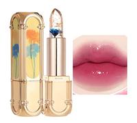Rossetto Cambiante Colore - Rossetto Cambia Tonalità, Colore Delle Labbra Sensibili | Rossetto Con Fiori Di Gelatina Trasparente, Idratante Naturale, Blush, Cosmetici Durevoli,