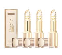 Rossetto Cangiante, Rossetto Cangiante Anti-Trasferimento Con Lamina D'Oro Per Labbra Da Donna, Trasparente, Idratante A Lunga Durata (3pcs)