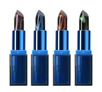 Rossetto che cambia colore | Balsamo per labbra a 4 colori, facile da curare a lungo con idratazione nutriente per un look naturale nella vita di tutti i giorni