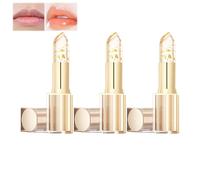 Rossetto che cambia colore resistente ai trasferimenti, lucidalabbra idratante, altamente nutriente, lucido, trasparente, aumenta la pienezza delle labbra, morbido e di lunga durata (3 pezzi)