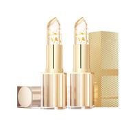 Rossetto che cambia colore, rossetto controllato da fiaba, cambia colore magico, si adatta naturalmente al pH delle labbra, lussuosi effetti in lamina dorata, per una lucentezza glamour (2 pezzi)