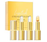 Rossetto Che Cambia Il Colore A Prova Di Trasferimento, Balsamo Per Le Labbra Idratante, Set Di Per Feste, 3 Pezzi Balsamo Per Labbra Idratante, Infuso Con Ingredienti Nutrienti, 3,5 G Per Tu