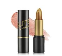 Rossetto glitterato, oro metallizzato Diamond Glossy, fard a Levre Sans trasferito, texture cremosa, idratante a lunga durata, vegano, lucidalabbra per donne Halloween Make up 06