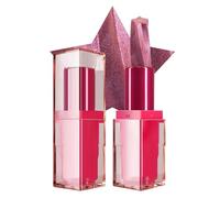Rossetto glitterato, rossetto rosso glitterato, lunga durata, cosmetico impermeabile, di lunga durata, per donne e ragazze