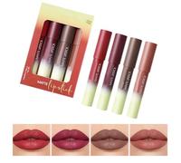 Rossetto Impermeabile 4pack Matte Finitura Matte Liner Smudges Resistente Creamoso Colore Labbro Non Trasferimento Rossetto Nei Colori Tutti I Giorni