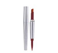 rossetto + matita contorno labbra set trucco labbra pigmento rossetto vellutato nudo rossetto impermeabile lunga durata lucidalabbra trucco nebbia setosa nude nude nude (Light Purple, A)