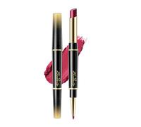 Rossetto & Matita Labbra 2 in 1 Doppia Punta, Waterproof Opaco Lunga Durata No Transfer, Matita Labbra Automatica Retrattile Duo, Stick Solo Nude (2g, 6 Tonalità) (#4)