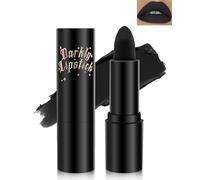 Rossetto nero opaco, altamente pigmentato opaco, rossetto a lunga durata, morbido e vellutato, resistente al bacio, impermeabile, per feste in maschera, Halloween, trucco gotico 05