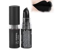 Rossetto nero opaco, rossetto ad alta pigmentazione, labbra, retrò, per Halloween, rossetto cosmetico, rossetto nero per feste, masquerade, cosplay, Halloween, trucco