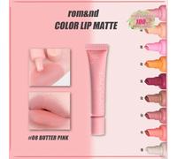 ROSSETTO OPACO 08 BUTTER PINK, Airy Mousse Blur, Iris-Gradient Chroma, Non appiccicoso Specchio, Illuminante per pelle calda, Durata 12 ore, Applicazione uniforme a strati, Cura con acido ialuronico B
