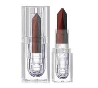 Rossetto Opaco Donna Lunga Durata Idratante Multifunzionale Portatile | Lucidalabbra Idratante per Trucco Portatile Bicolore Per Donne Quotidiano Giorni Intensi Viaggio Mini Tasca Chic Tendenze