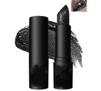 Rossetto opaco glitterato Black Diamond, rossetto glitterato a lunga tenuta, impermeabile e anti-sbavature, perfetto per look gotici da festa di Halloween e cosplay
