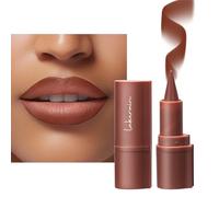 Rossetto opaco per le donne, fodera per labbra nude, lucidalabbra impermeabile e a prova di sbavature, rossetti a lunga durata a coppa non adesiva altamente pigmentati